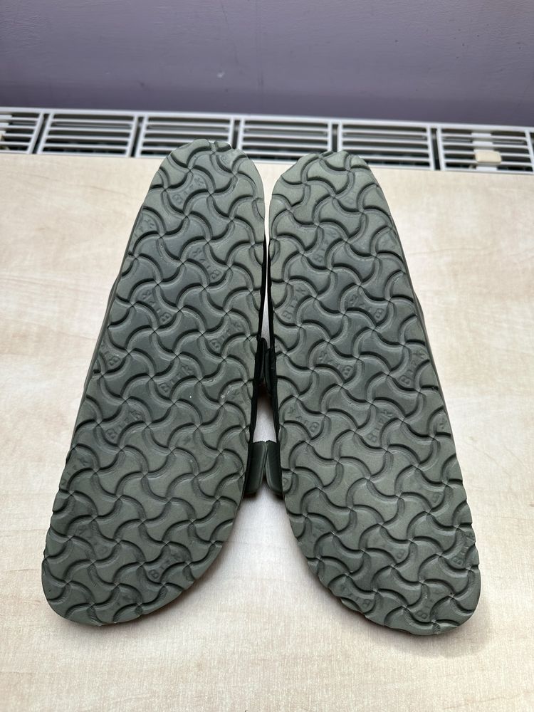 Klapki sandały kąpielowe paski zielone Birkenatock unisex