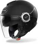 Kask otwarty z blendą włoski Airoh Helios Fluo Black Matt Gloss r.MC