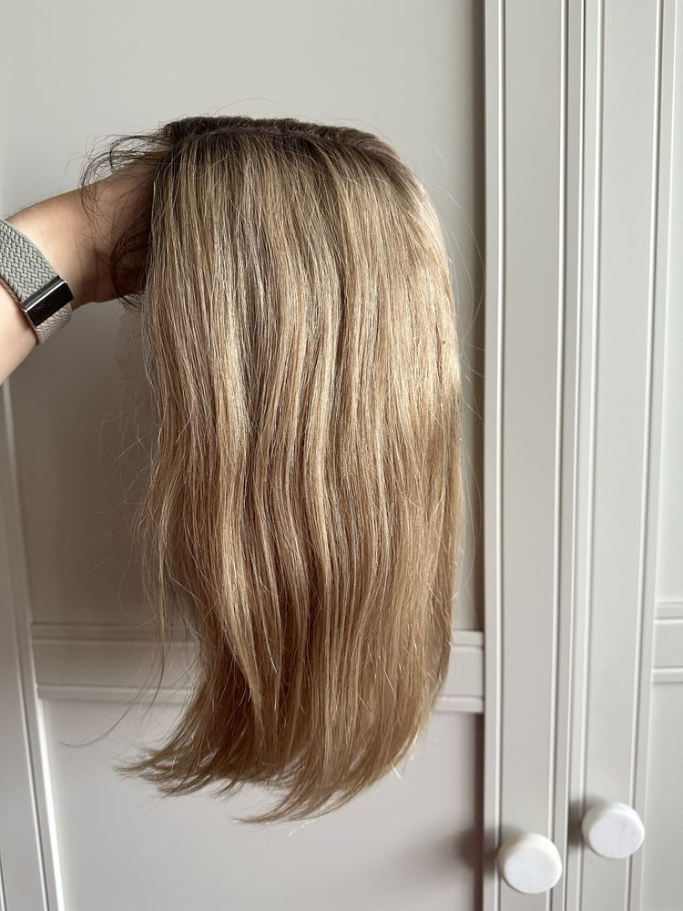 Peruka 100% wlosy naturalne ludzkie mikroskora lacefront babyhair