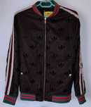 Bluza Gucci&Adidas męska Czarna rozpinana wytłaczane logo Stan db+ r.L