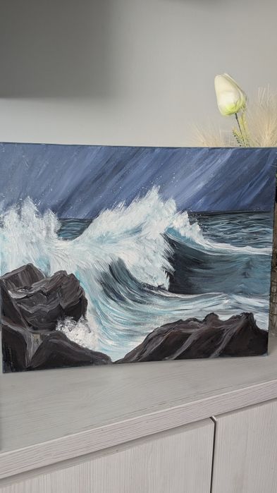 Картина акрил 40/50 пейзаж абстракція природа