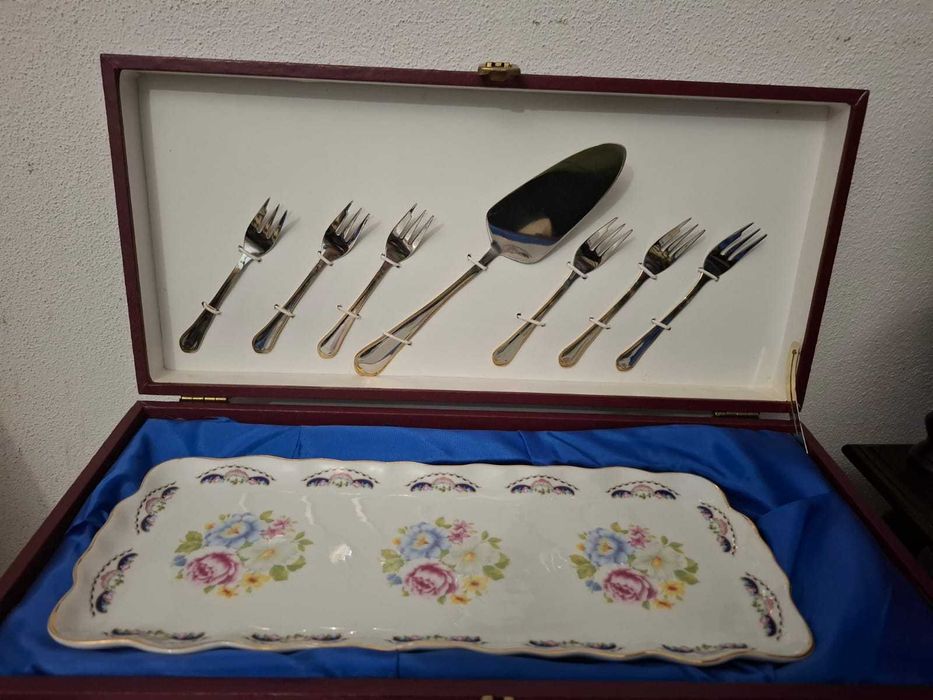 Travessa para torta em porcelana Limoges