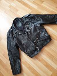 Kurtka ramoneska motocyklowa real leather skórzana