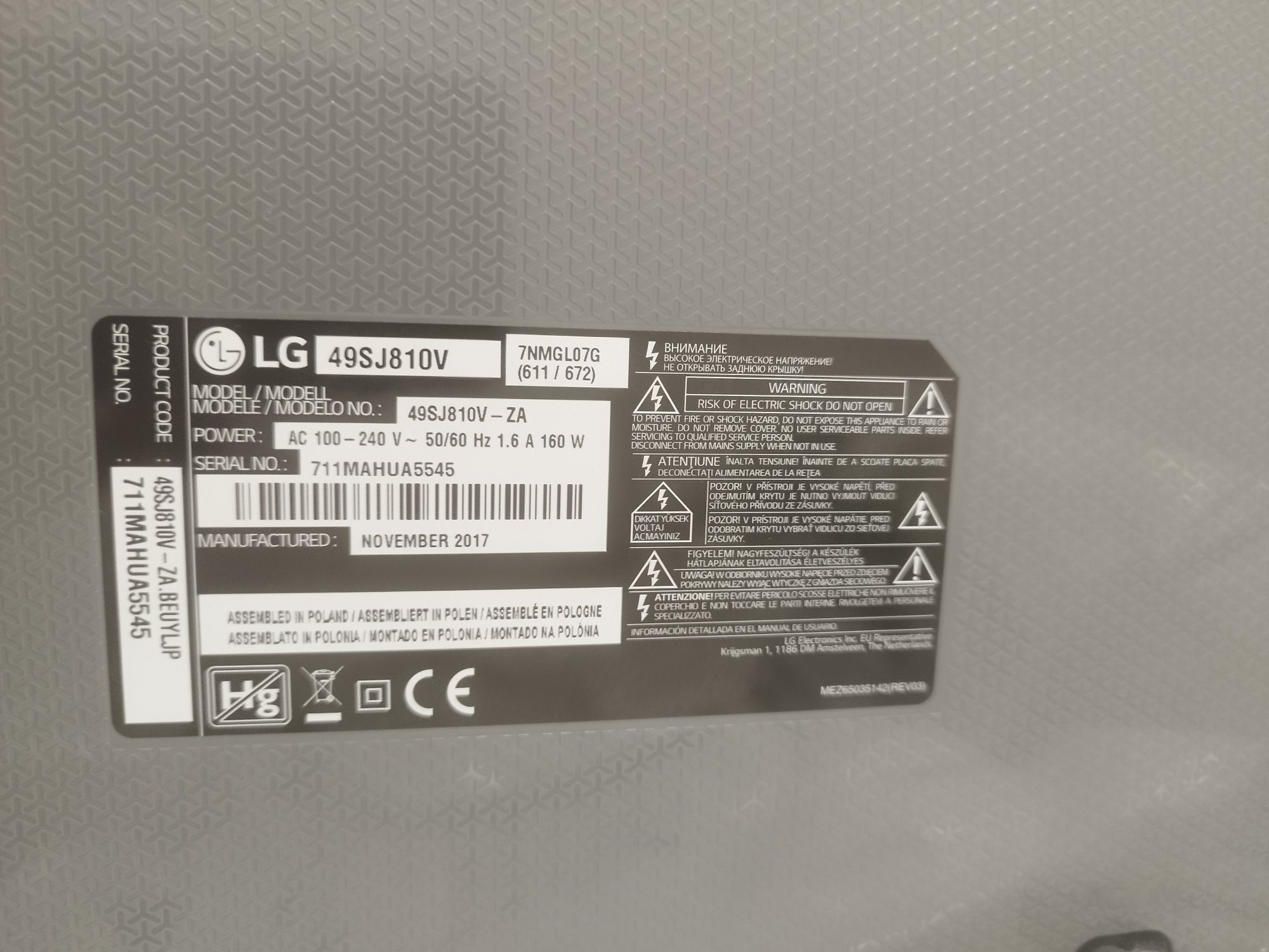 Smart tv LG 49 p