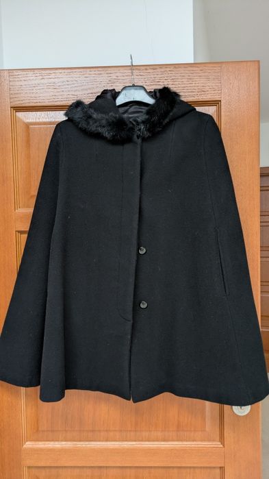 Peleryna jesienna czarna rozmiar M