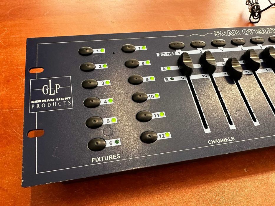 Oświetlenie dyskotekowe głowy DMX 512 sterownik GLP Scan Operator 12