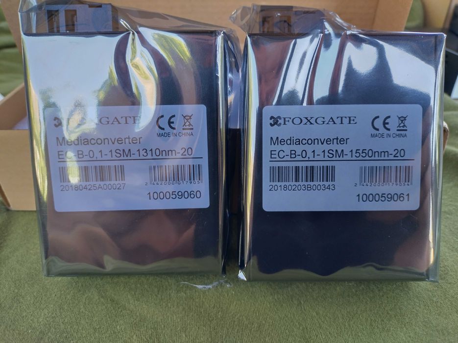 Медіаконвертер FoxGate (EC-B-0,1-1SM-1550/1310nm-20)