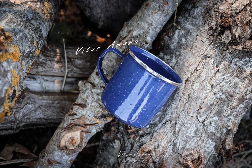 Copo/Caneca Vintage em Esmalte para Campismo|NOVO