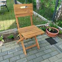 Krzesło składane drewniane nowe Good Home Denia 2 szt  53 x 53 x 87 cm