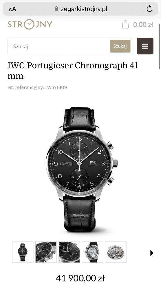 IWC Schaffhausen męski Portugieser Chronograph2020
