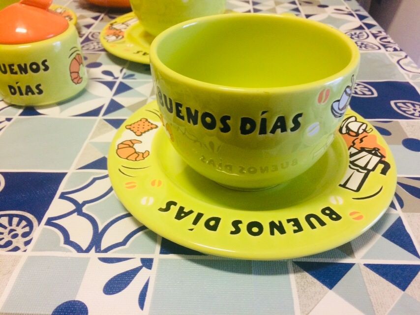 4 taças almoçadeiras - conjunto de pequeno-almoço