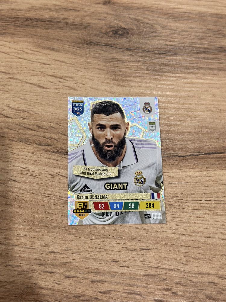 Karta kolekcjonerska Panini Karim Benzema