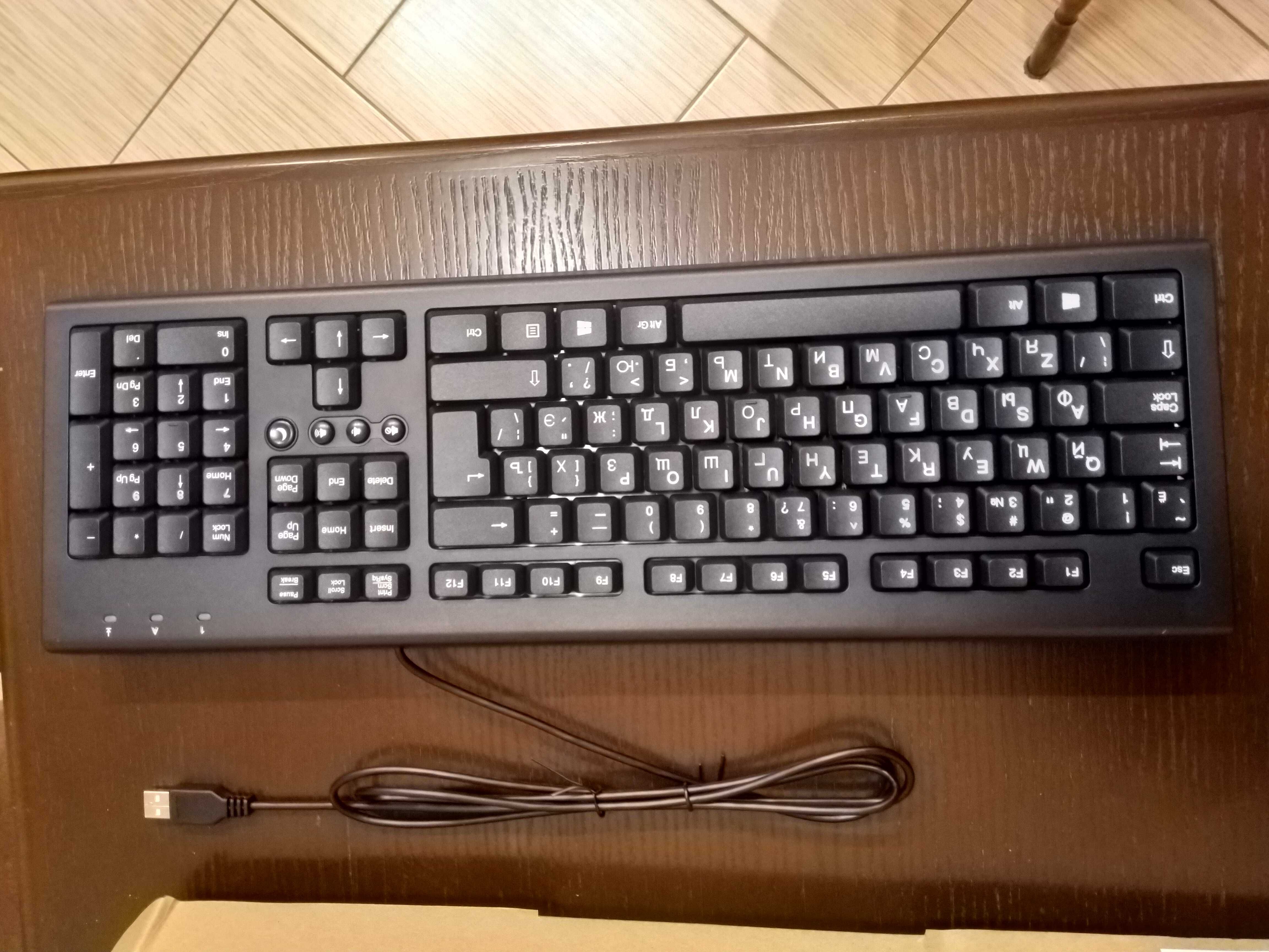 Клавиатура новая + мышь Logitech