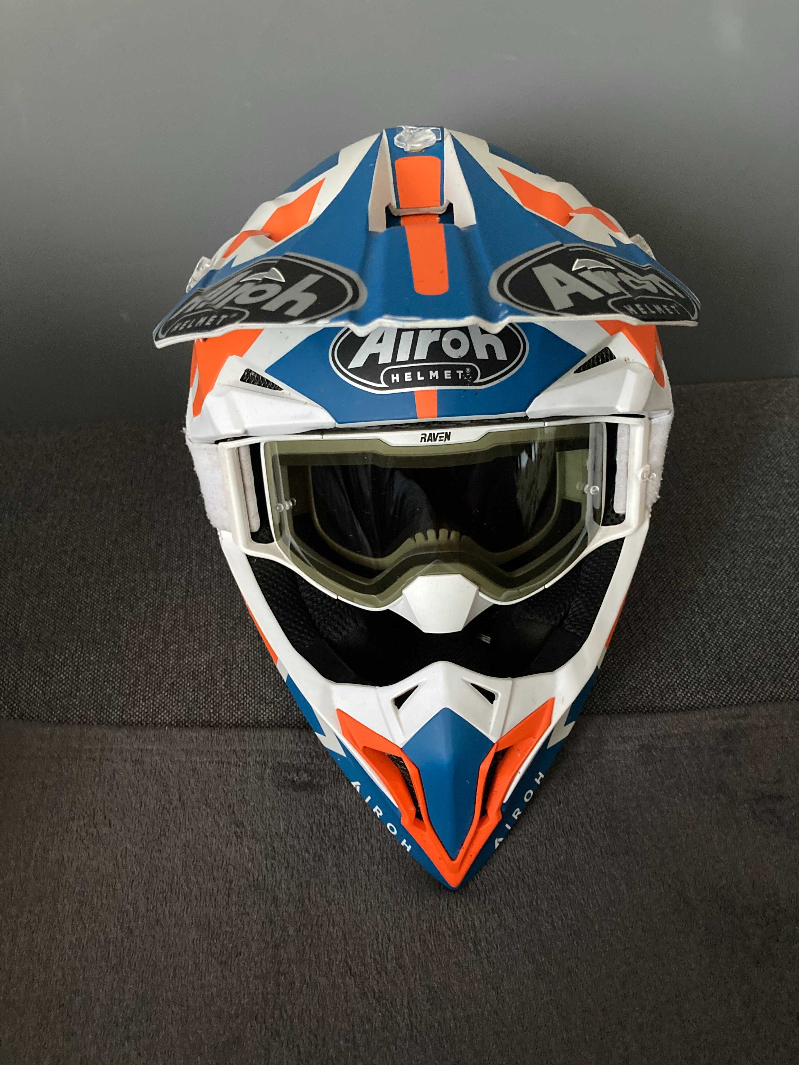 Kask Enduro Airoh Wraap Raze Orange S