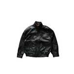 Kurtka skórzana vintage bomber oversize L