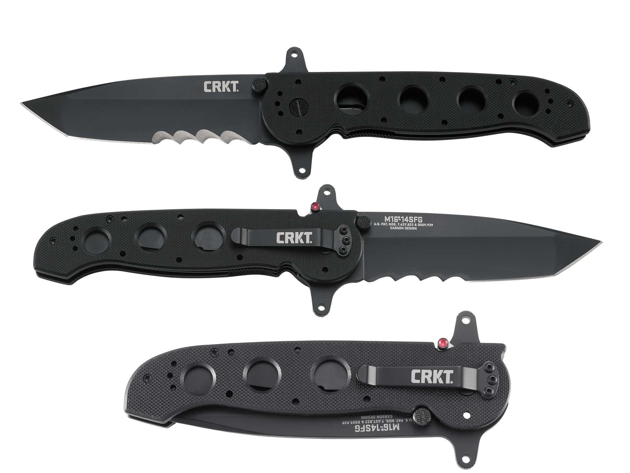 CRKT M16-03S/14SFG, M21-12G/14G