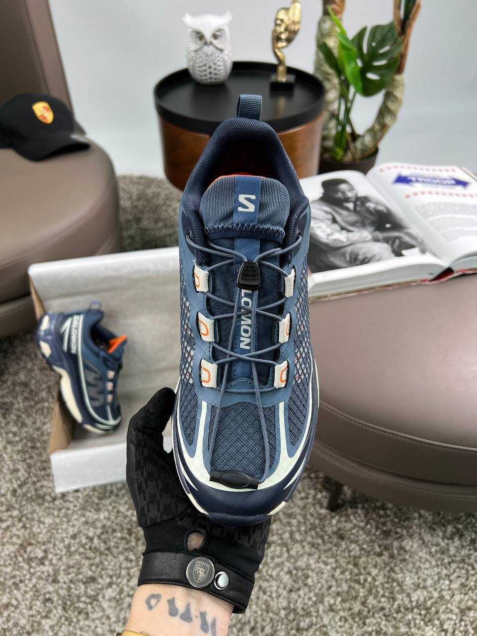 Чоловічі кросівки саломон Salomon XT-6 FT Navy White [41-46]