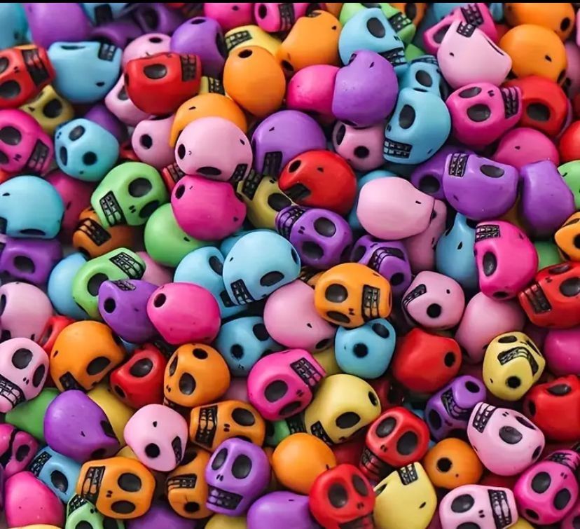 Mini caveiras - misangas