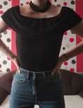Czarne body z chokerem In Vogue Paris S body S body choker