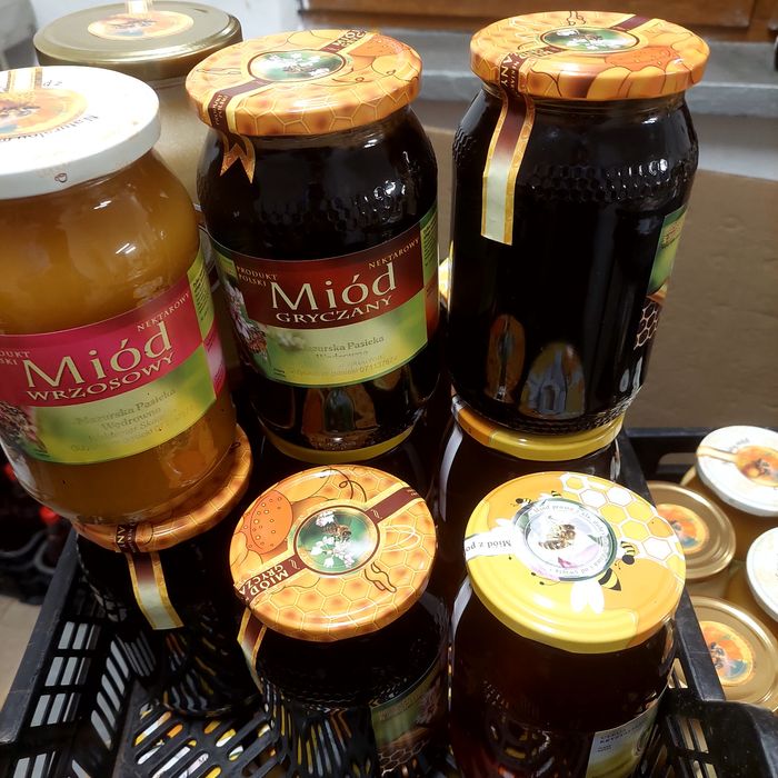 Miód Gryczany 900 ml./1.26kg miodu