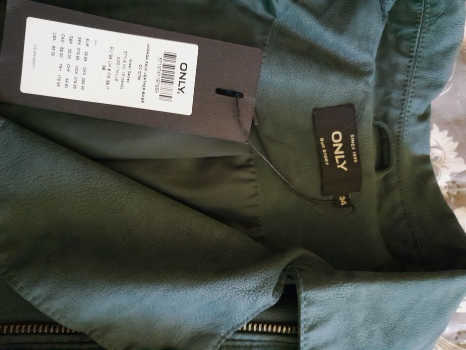 Ramoneska eko skóra  34-36 "ONLY"nowa.
