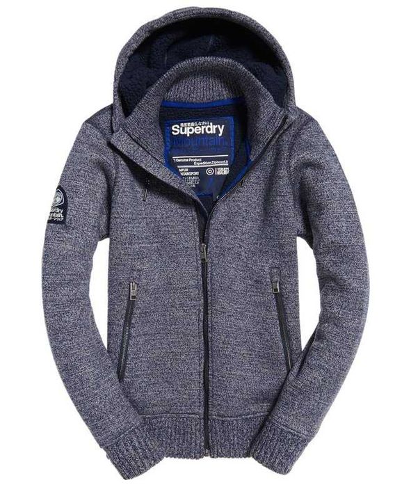 Superdry теплий зіп худі, светр, фліс, чоловічий Xs-S
