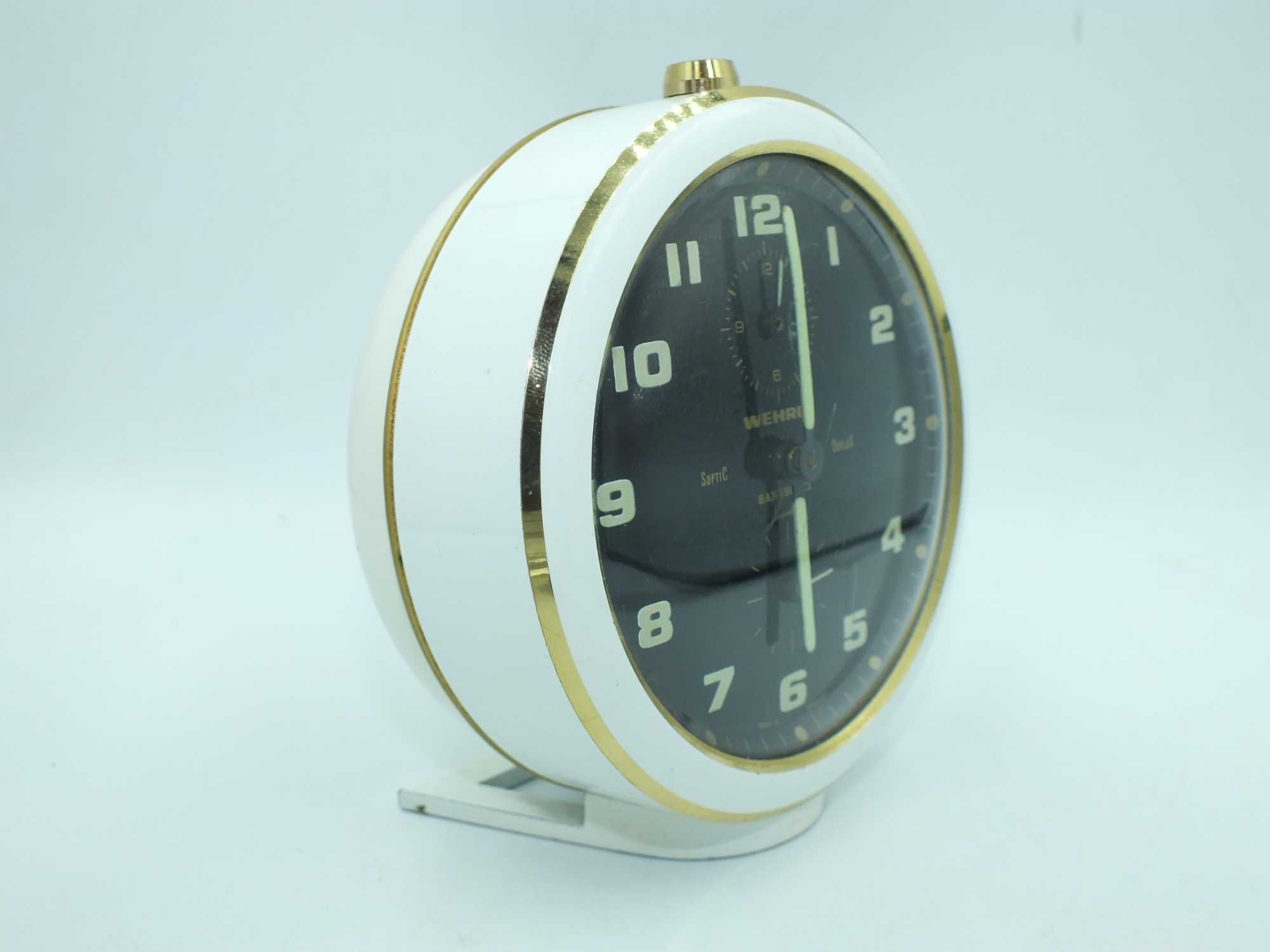 WEHRLE SANSSOUCI Duplex SOFTIC budzik zegar Vintage Unikat