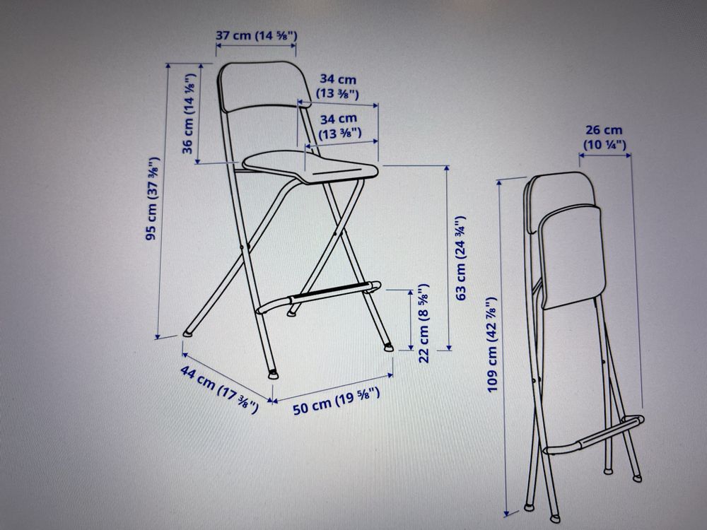 Hoker składany Franklin IKEA