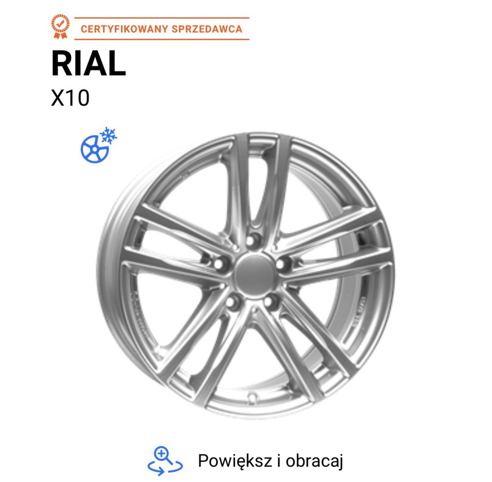 Alufelgi 5x112 r16 RIAL