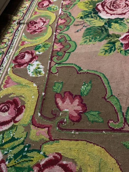 Ковер гобелен ручная работа вышитый крестиком