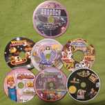Gry pc CD-rom 7 płyt różne nostalgia Reksio, moja lala itd