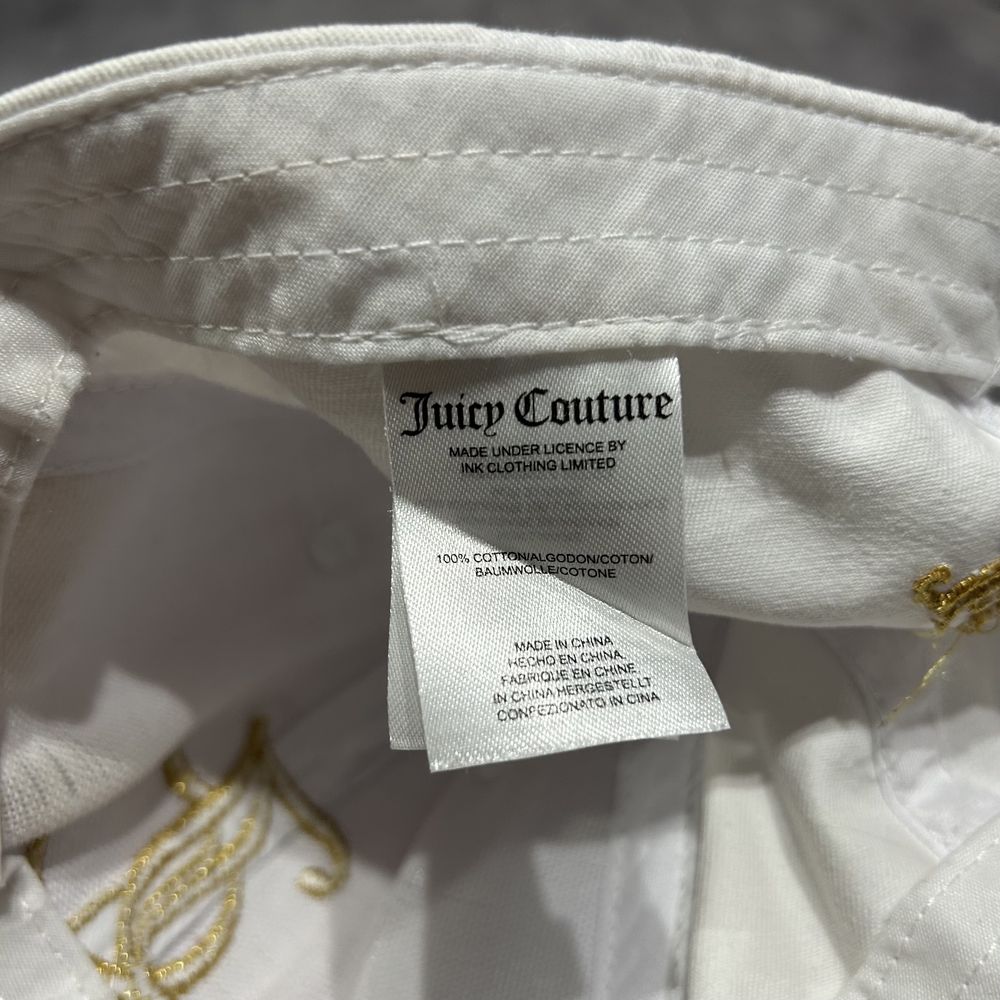 Czapka Juicy Couture biała big logo