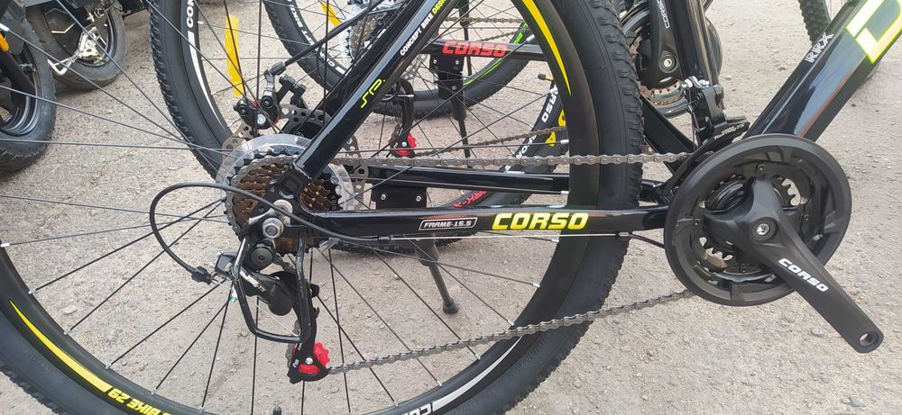 Алюминиевый велосипед Corso «Dark-X» 29", на промах, на Shimano