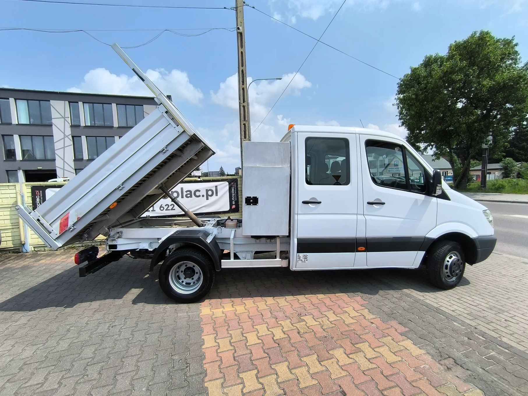 Mercedes-Benz Sprinter Kipper DMC 3.5t  Wywrot Brygadówka 7 osób Klima Bliźniak DMC 3.5t HAK 3.5t