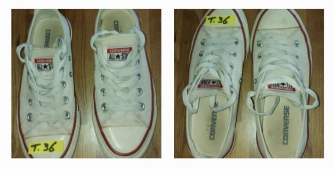 Converse pretas, brancas, azul claro tecido ou pele tamanho 36/ 36,5