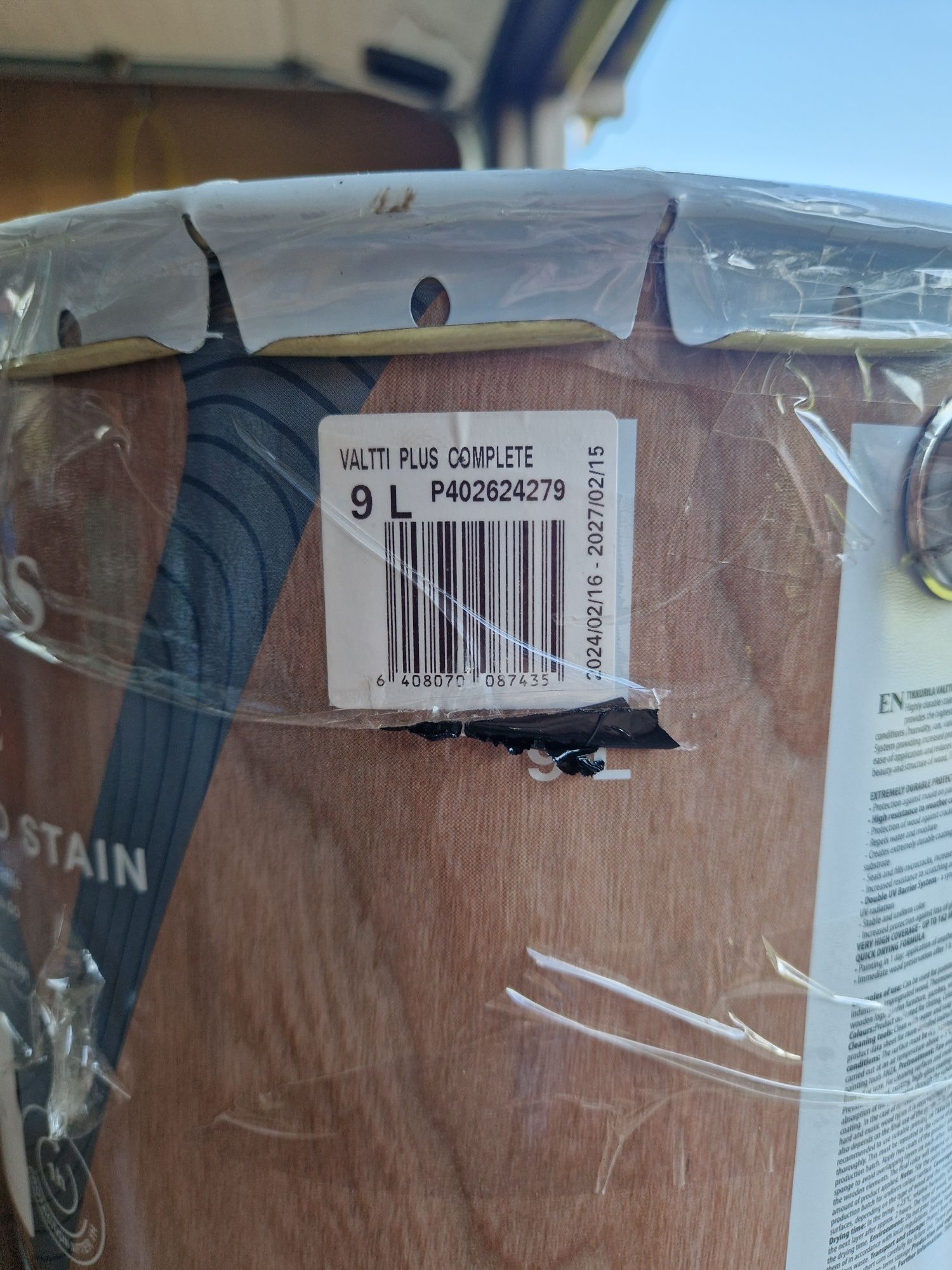 Lakierobejca Tikkurila Valtti Plus Complete 9L