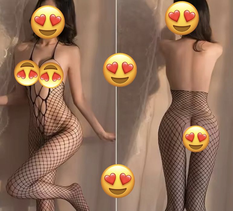 Erotyczne body sexy rozmiar uniwersalny siateczkowe otwarty krok nowe