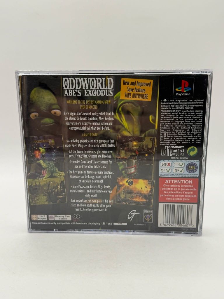 Oddworld Abe's Exodus 3xA Ps1 nr 9411