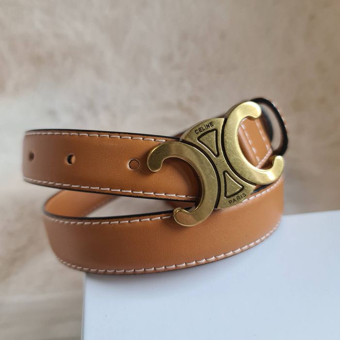 Pasek celine damski skora naturalna