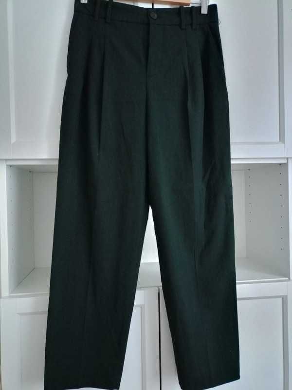 Zara eleganckie grafitowe spodnie NOWE