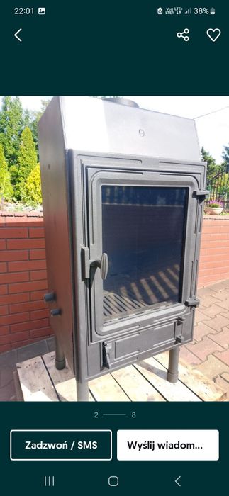 Kominek z płaszczem wodnym Makroterm 9KW