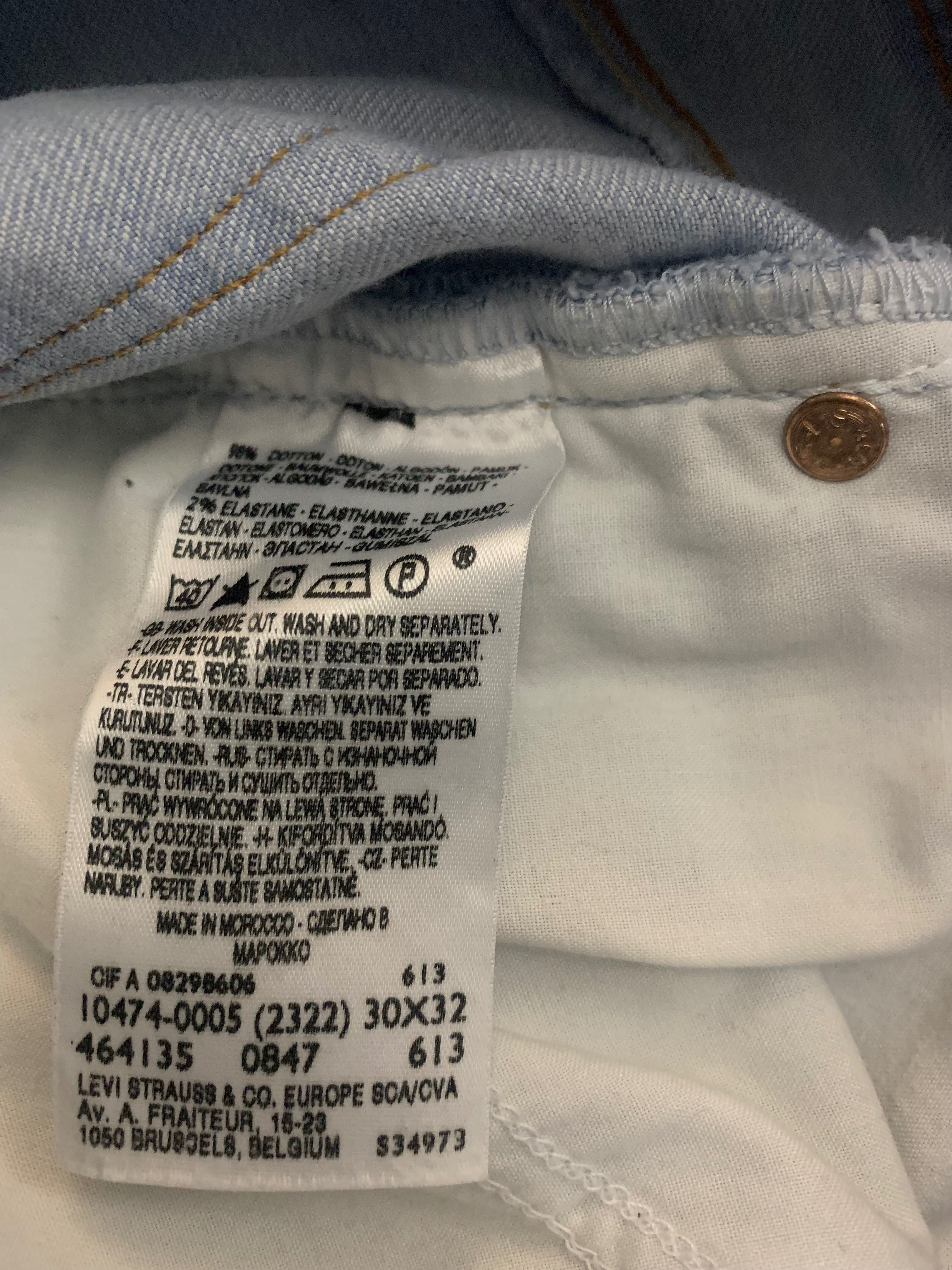 Levi’s 474 Loose Fit spodnie damskie jeans dzwony 30/32 wysoki stan