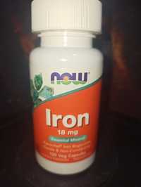 NOW iron 18 mg добавка