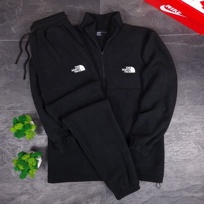 Зимний костюм на флисе The North Face Polar Fleece (черный)