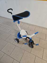 Triciclo Smoby, com guiador e pala removível