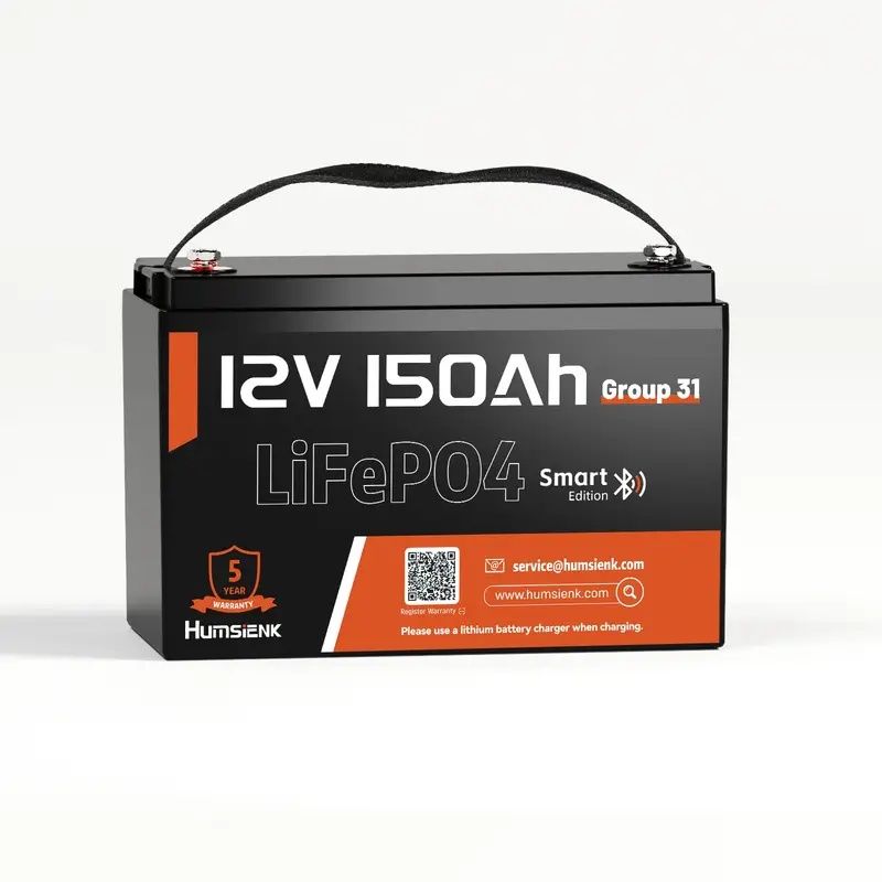 Akumulator lifepo4 12V 150ah BMS 110A Kamper Łódź Bluetooth