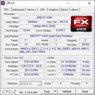 Gigabyte GA-780T-D3L + AMD FX-4100
