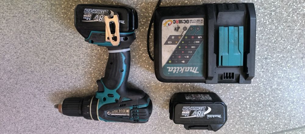 Wiertarko wkrętarka Makita DHP456 + 2 Aku+ladowarka