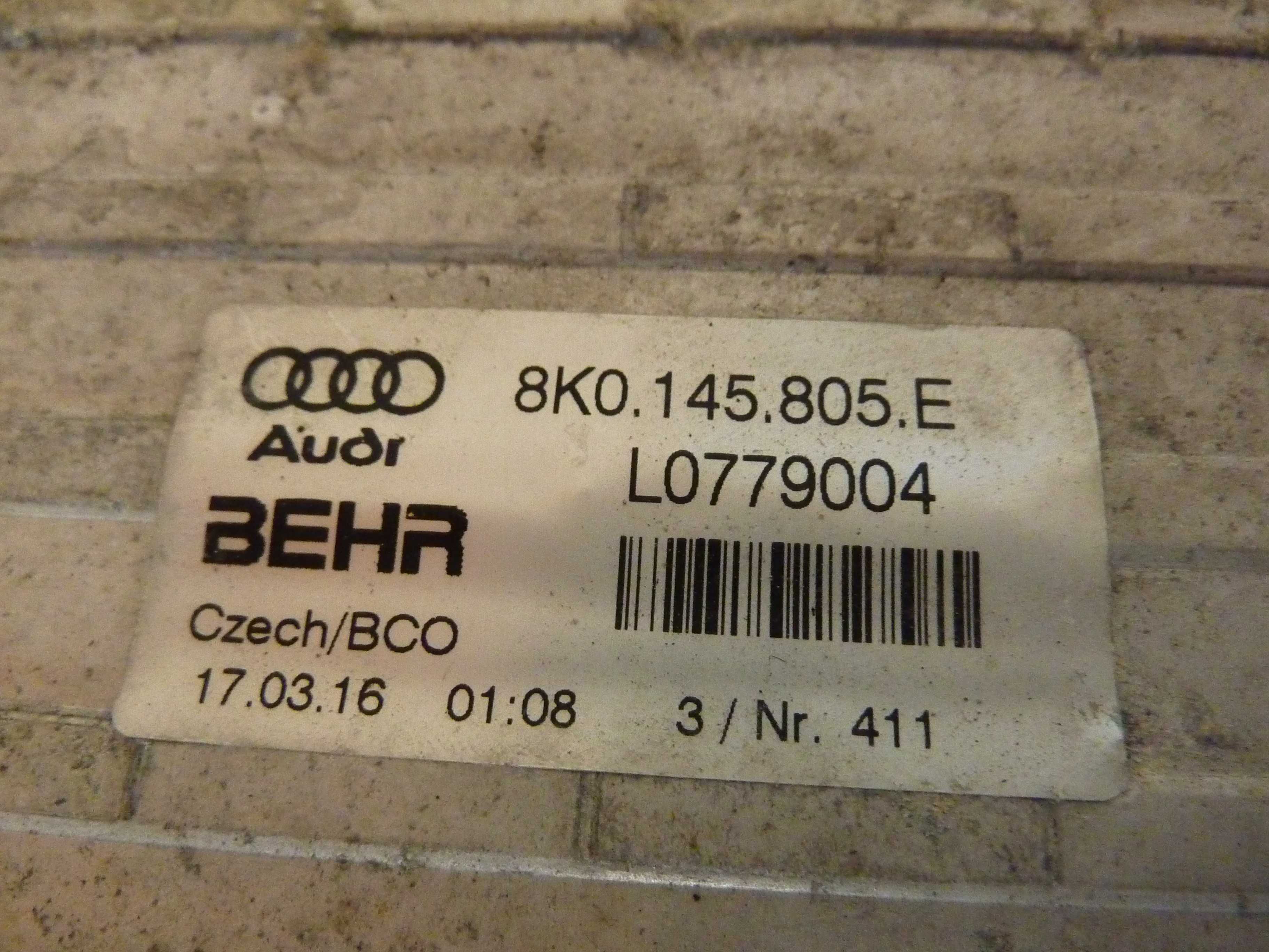 AUDI A4 B8 A5 8T 2,7 3,0 TDI intercooler chłodnica powietr 8K0.145805E