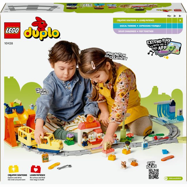 Lego лего 10428 DUPLO Town Великий інтерактивний громадський потяг